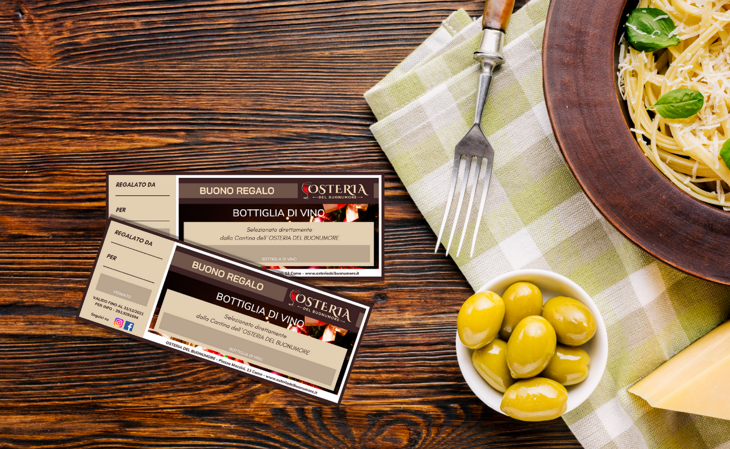 Osteria del Buonumore - BRAND IDENTITY e SITO WEB DINAMICO