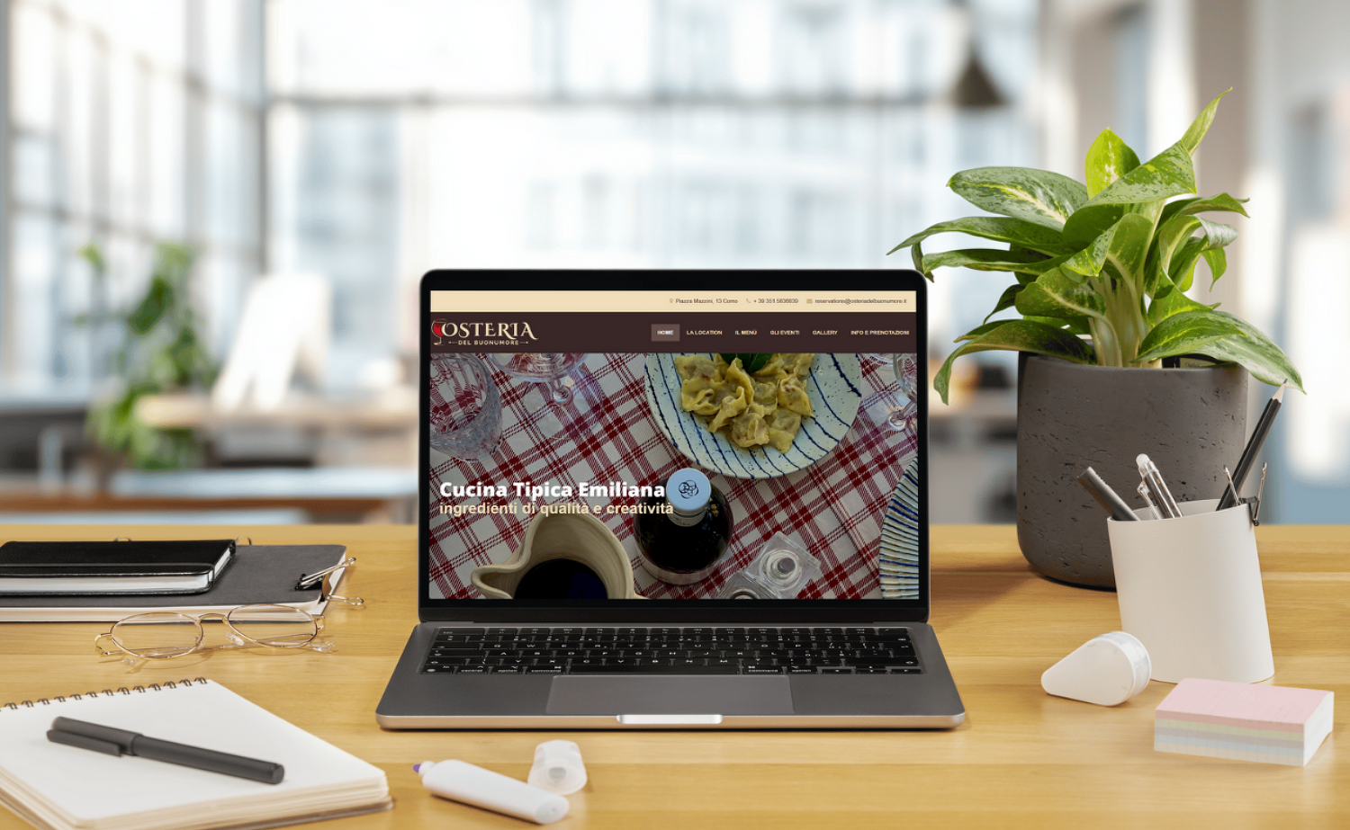 Osteria del Buonumore - BRAND IDENTITY e SITO WEB DINAMICO