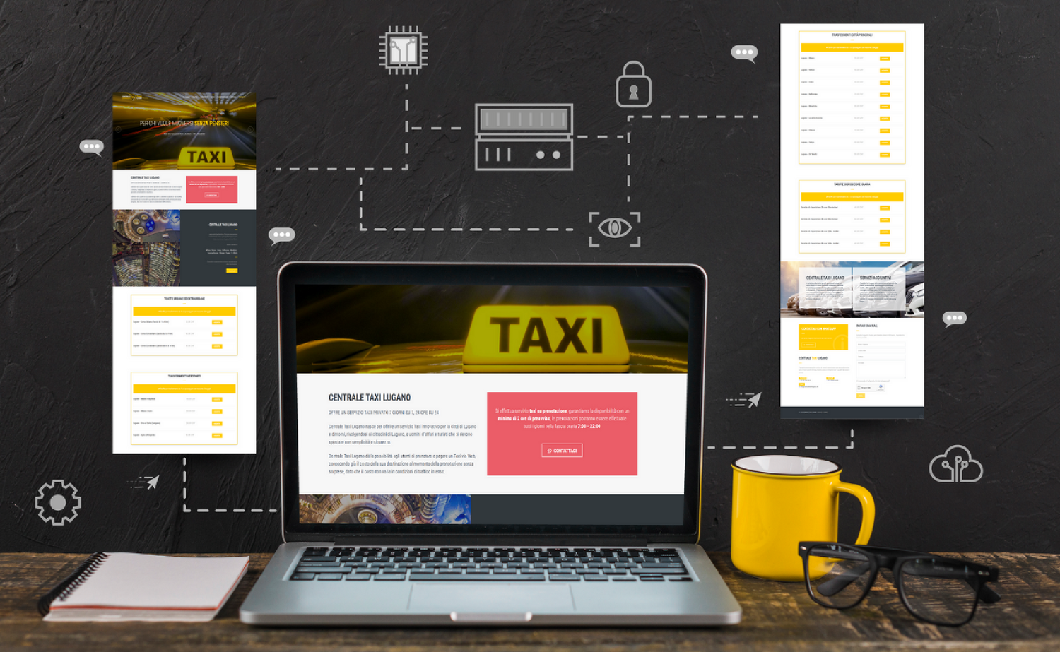 Centrale TAXI Lugano - LOGO e ONEPAGE
