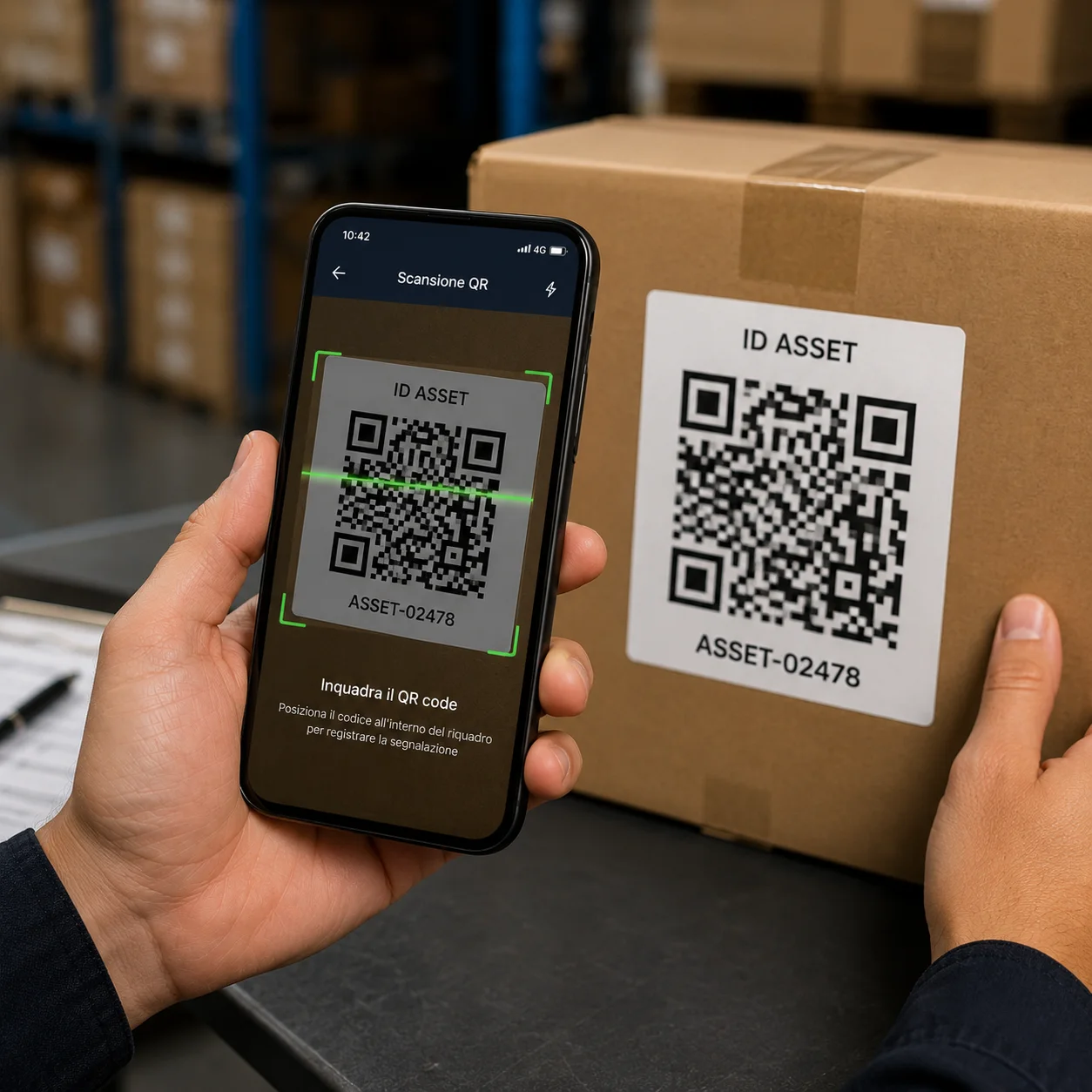 Identificazione rapida tramite QR code.