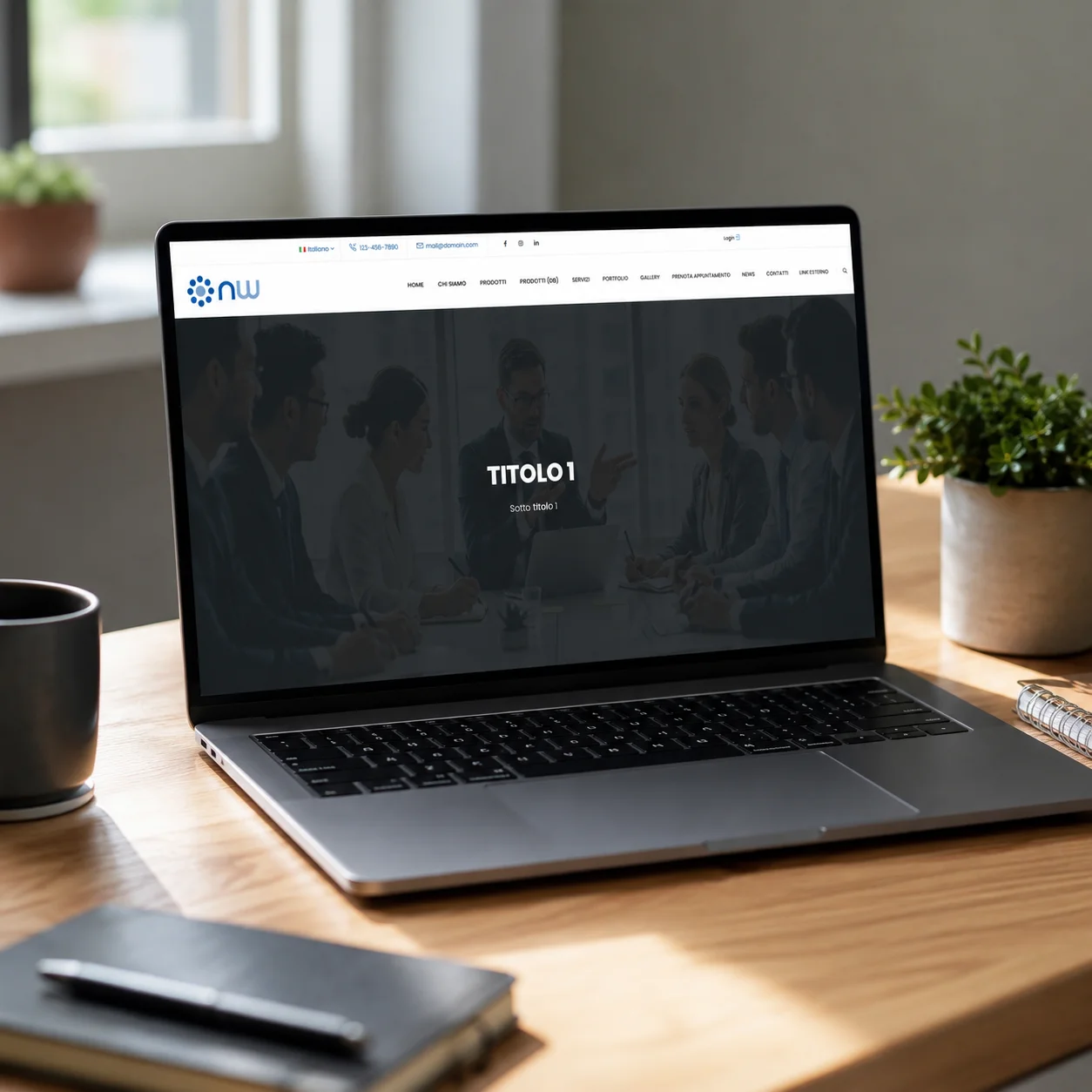 Home Page - Layout personalizzabile